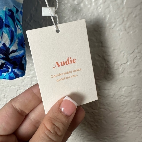 NWT Andie Swim The Siren Tank Top in Blue Floral - Picture 8 of 8